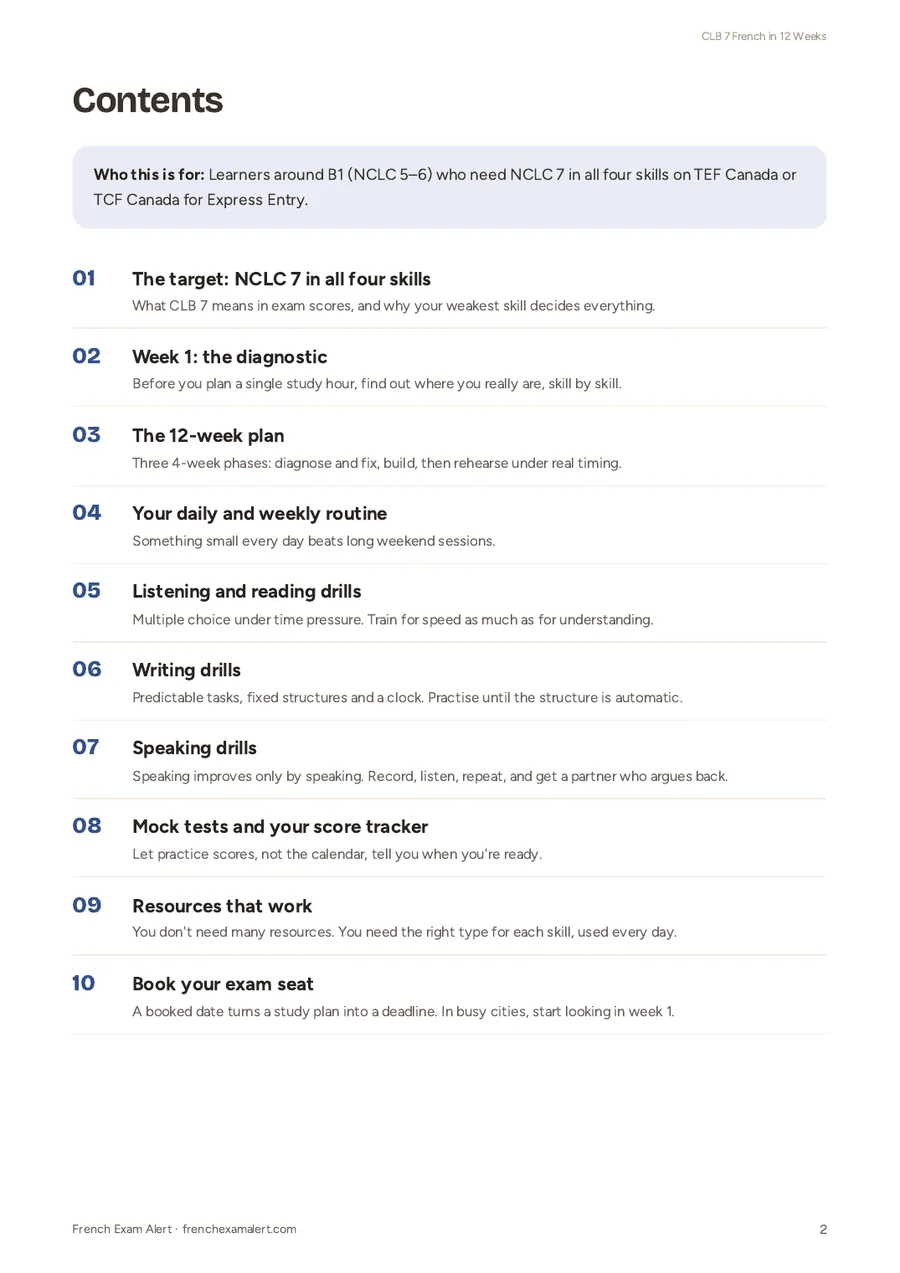 CLB 7 French in 12 Weeks, page 2