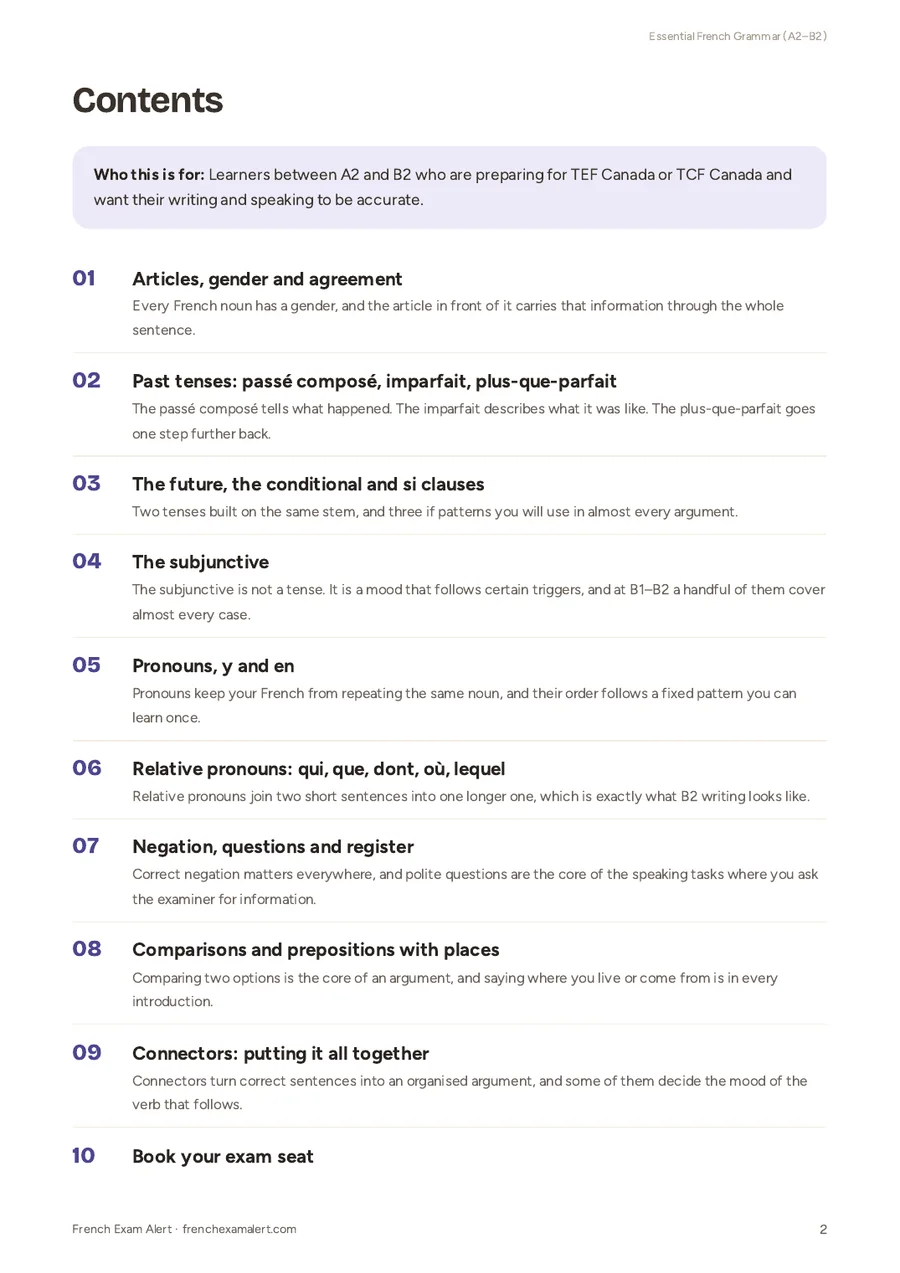 Essential French Grammar (A2–B2), page 2